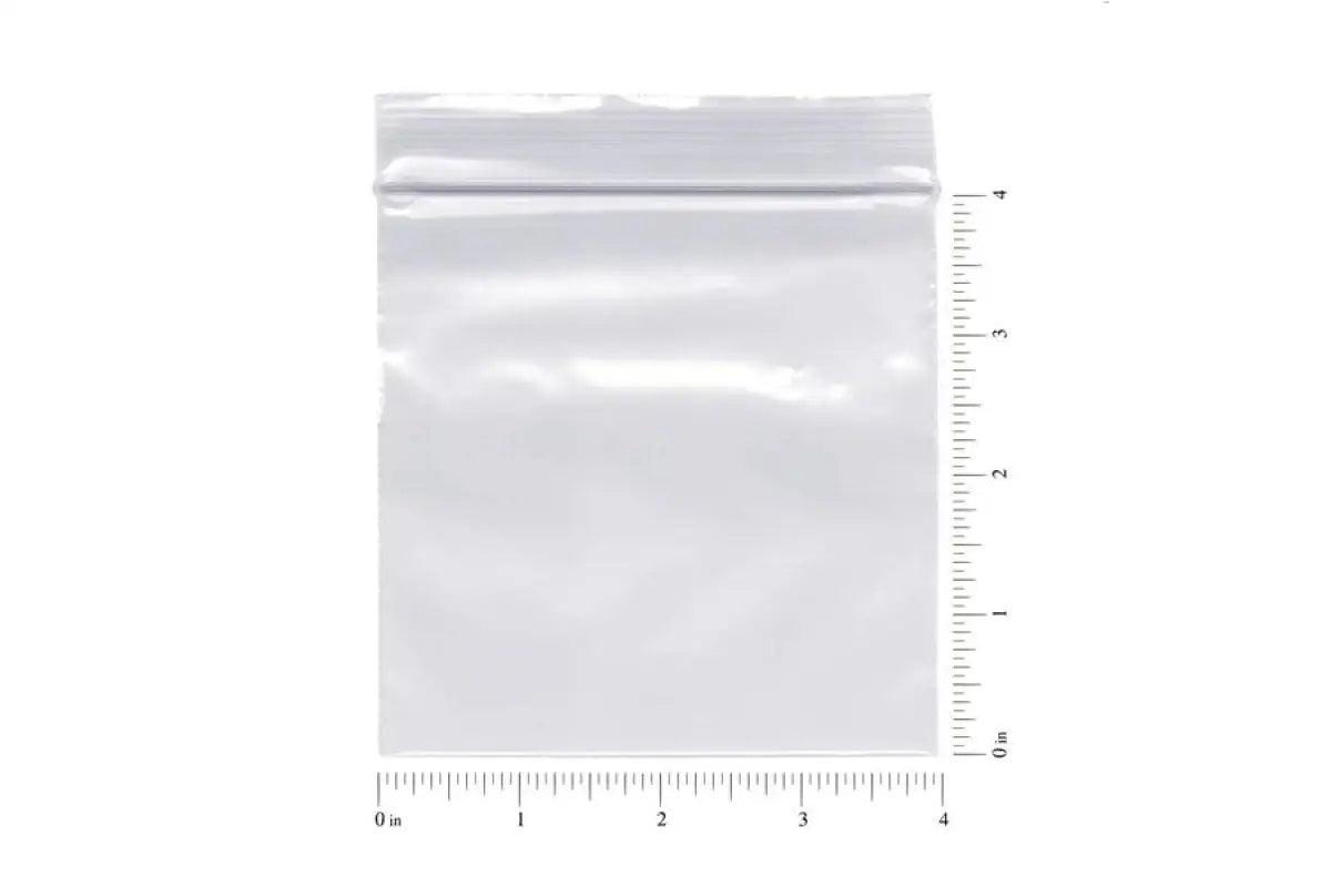 4x4 Plastic Zip Top Bags (Pack of 100)