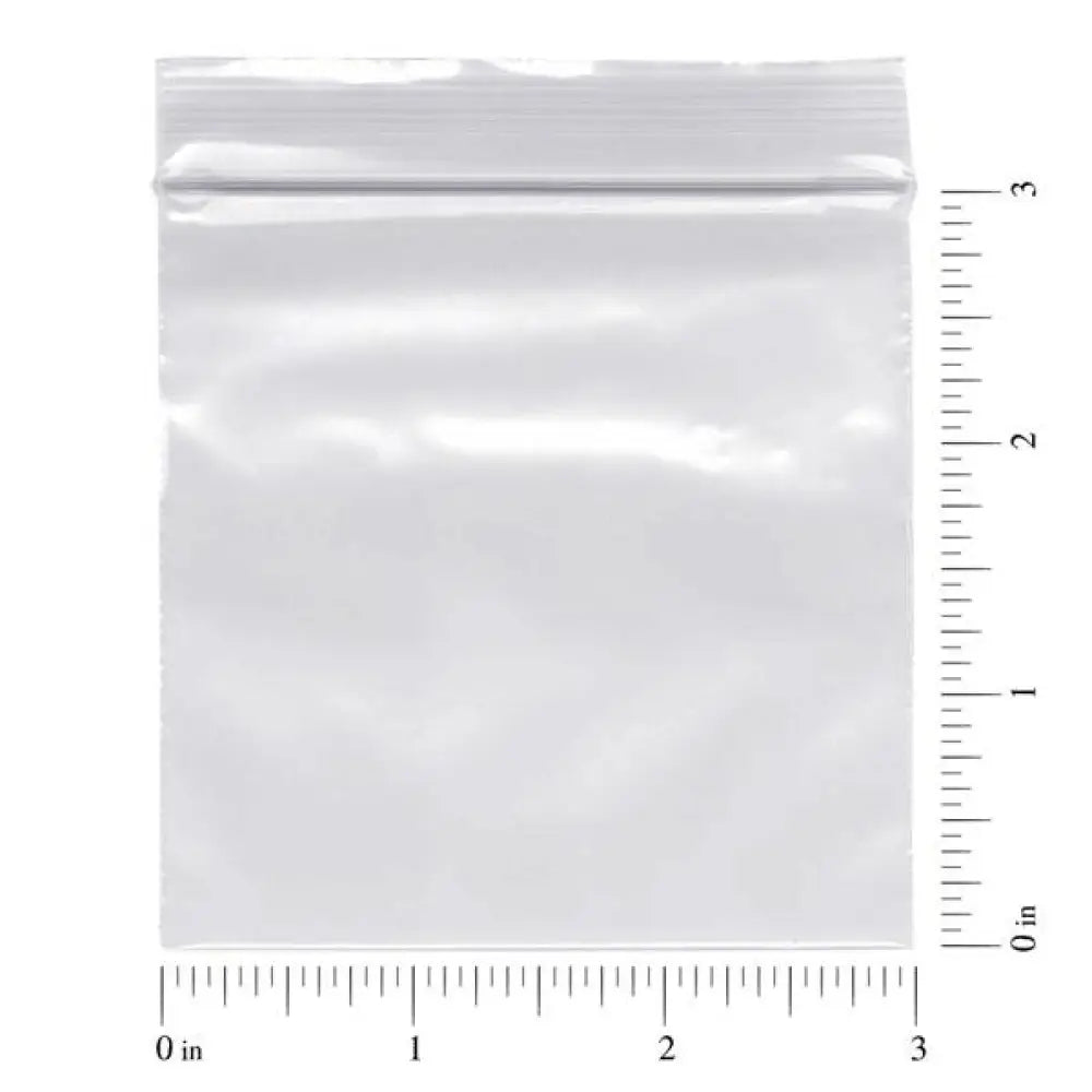3&quot; x 3&quot; Sample Zip Top Bags (Pack of 100)