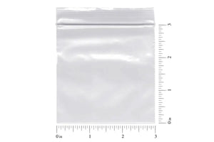 3" x 3" Sample Zip Top Bags (Pack of 100)