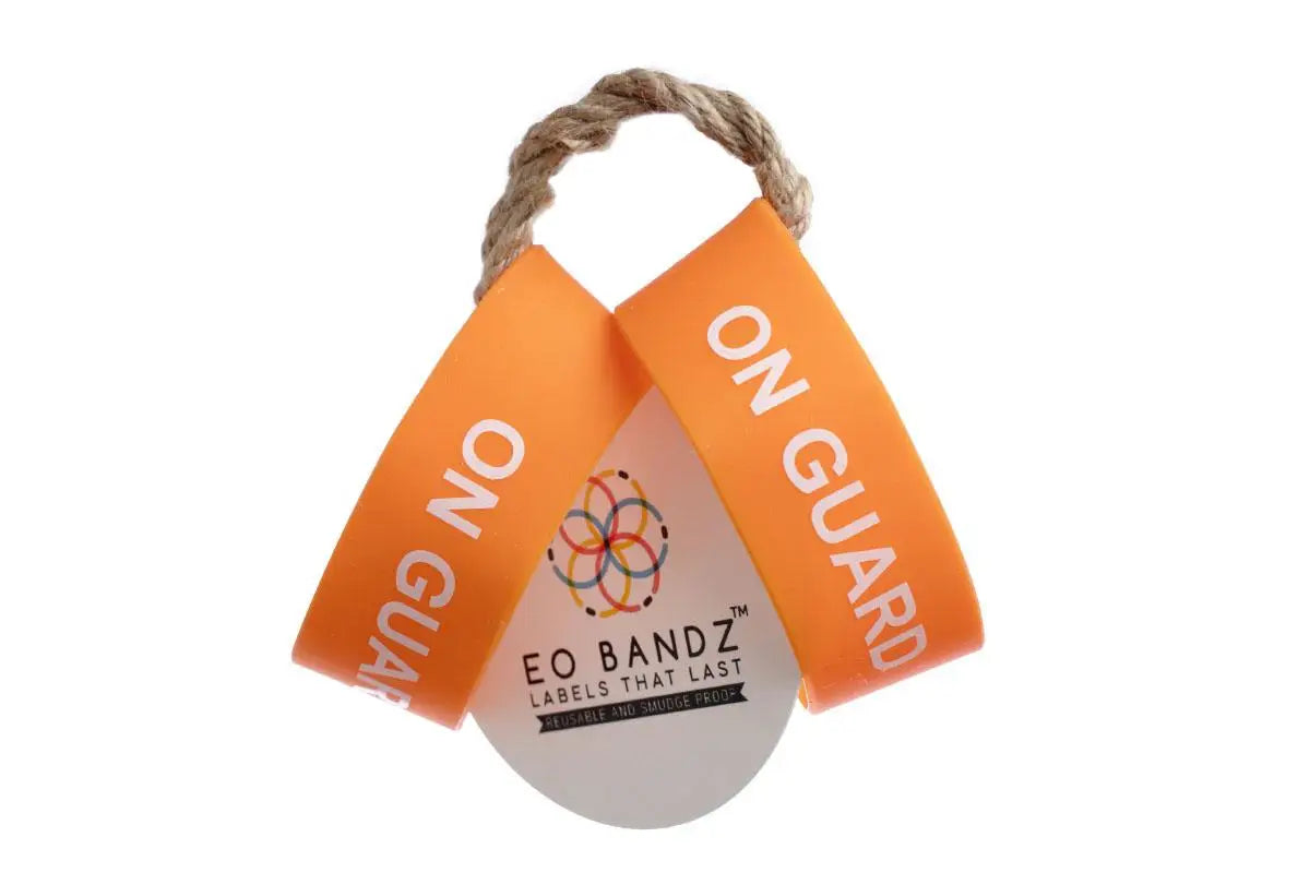 &quot;Essential Oil Label Bandz: On Guard&quot; for 8 to 24 oz. Bottles (Pack of 2)