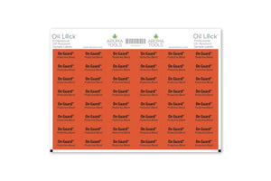 Oil Lock Rectangle Labels For Dterra Sample Vials (Sheet Of 48) On Guard