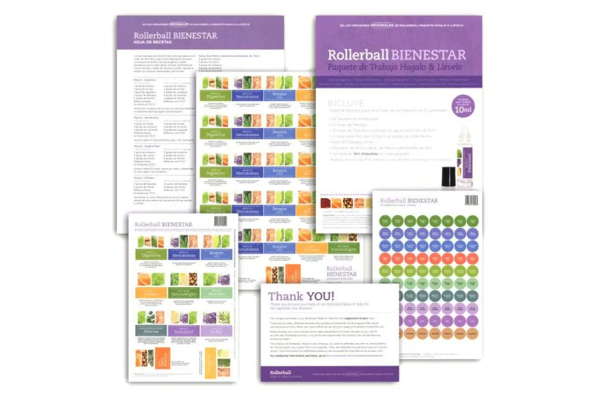 Spanish Rollerball Bienestar Make &amp; Take Workshop Kit