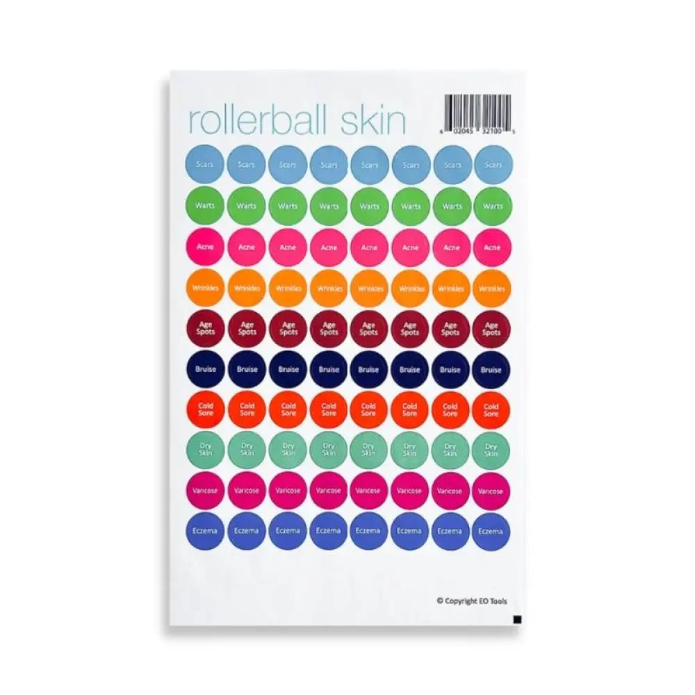 Essential Oils For Skin Lid Stickers (Sheet Of 88)