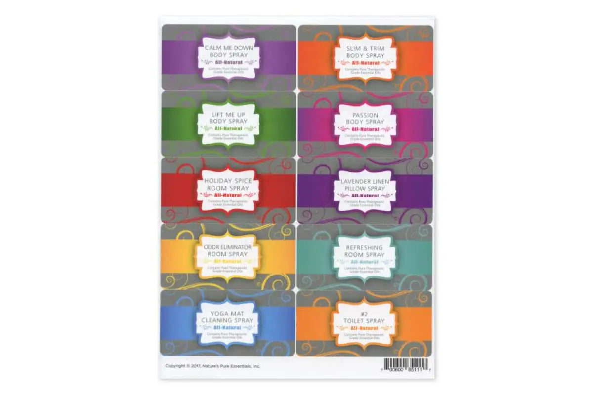 Essential Oil Sprays Personal Series Set