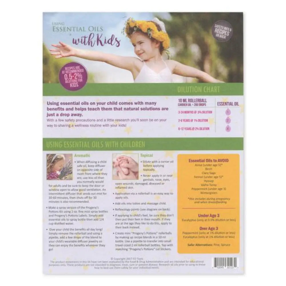 &quot;Using Essential Oils with Kids&quot; Recipe Tear Pad (25 Sheets)