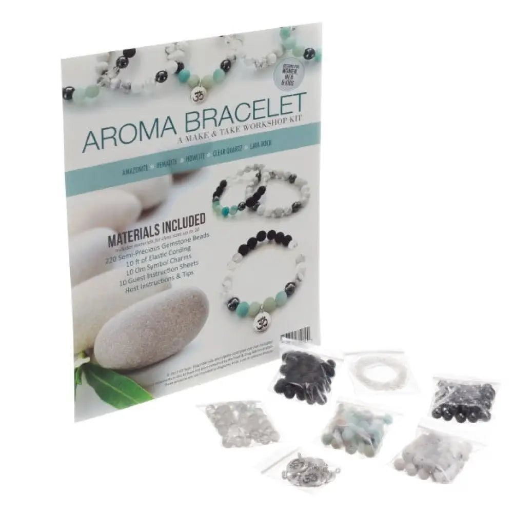 Amazonite Aroma Bracelet Make & Take Workshop Kit