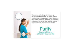 Essential Oil Pass Along Sample Cards Purify