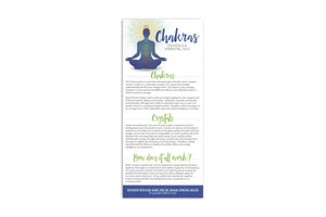 Chakras Crystals And Essential Oils Reference Cards (Pack Of 25)