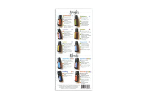 Top 10 Essential Oils Reference Cards (Pack Of 25)