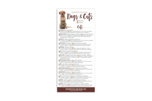 "Essential Oils for Dogs and Cats" Reference Cards (Pack of 25)