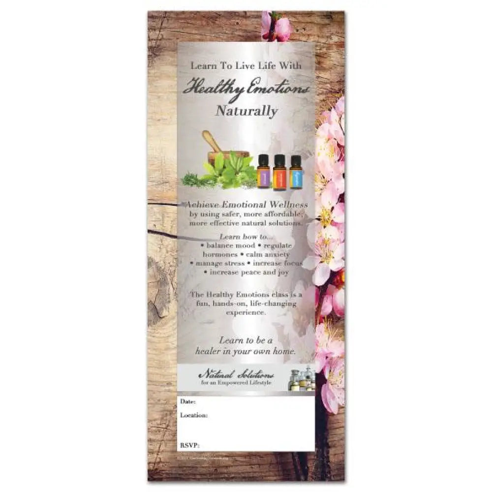 Natural Solutions Invitations: Learn to Live Life with Healthy Emotions Naturally (Pack of 25)