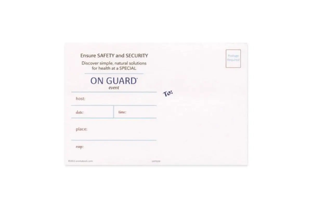 On Guard Postcard Invitations (Pack of 25)