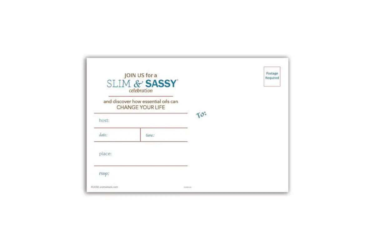 Slim & Sassy Postcard Invitations (Pack of 25)