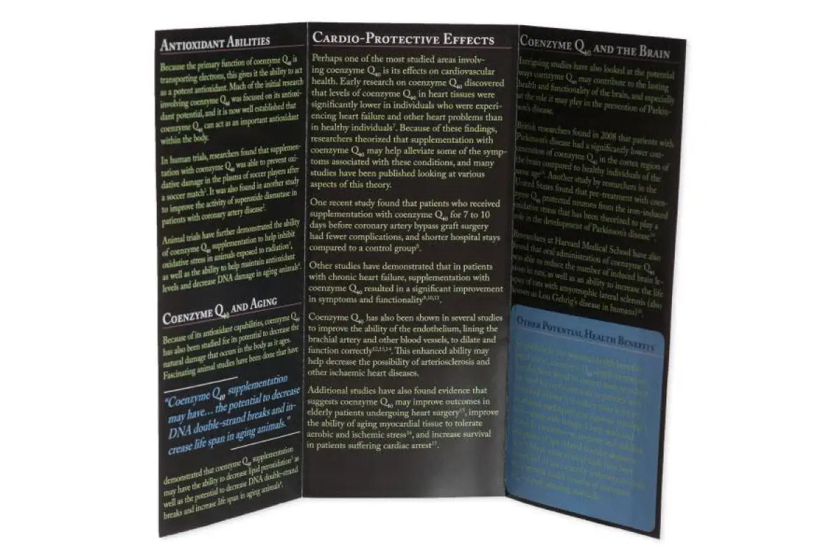 Coenzyme Q10 Brochures (Pack Of 25)