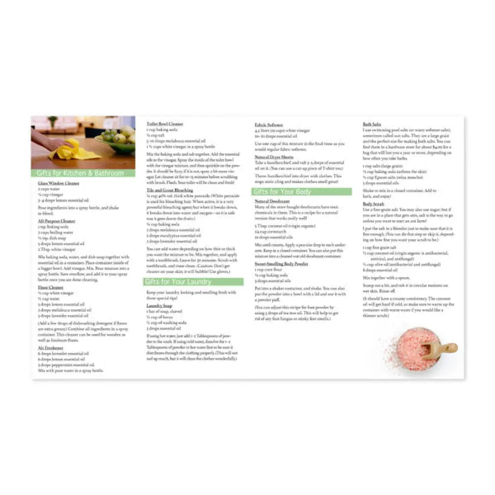 Natural Gifts For Home And Body Brochure By Joanna Albrecht (Pack Of 25)