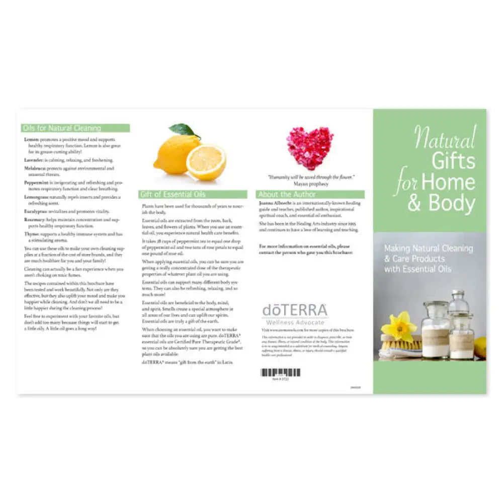Natural Gifts For Home And Body Brochure By Joanna Albrecht (Pack Of 25)