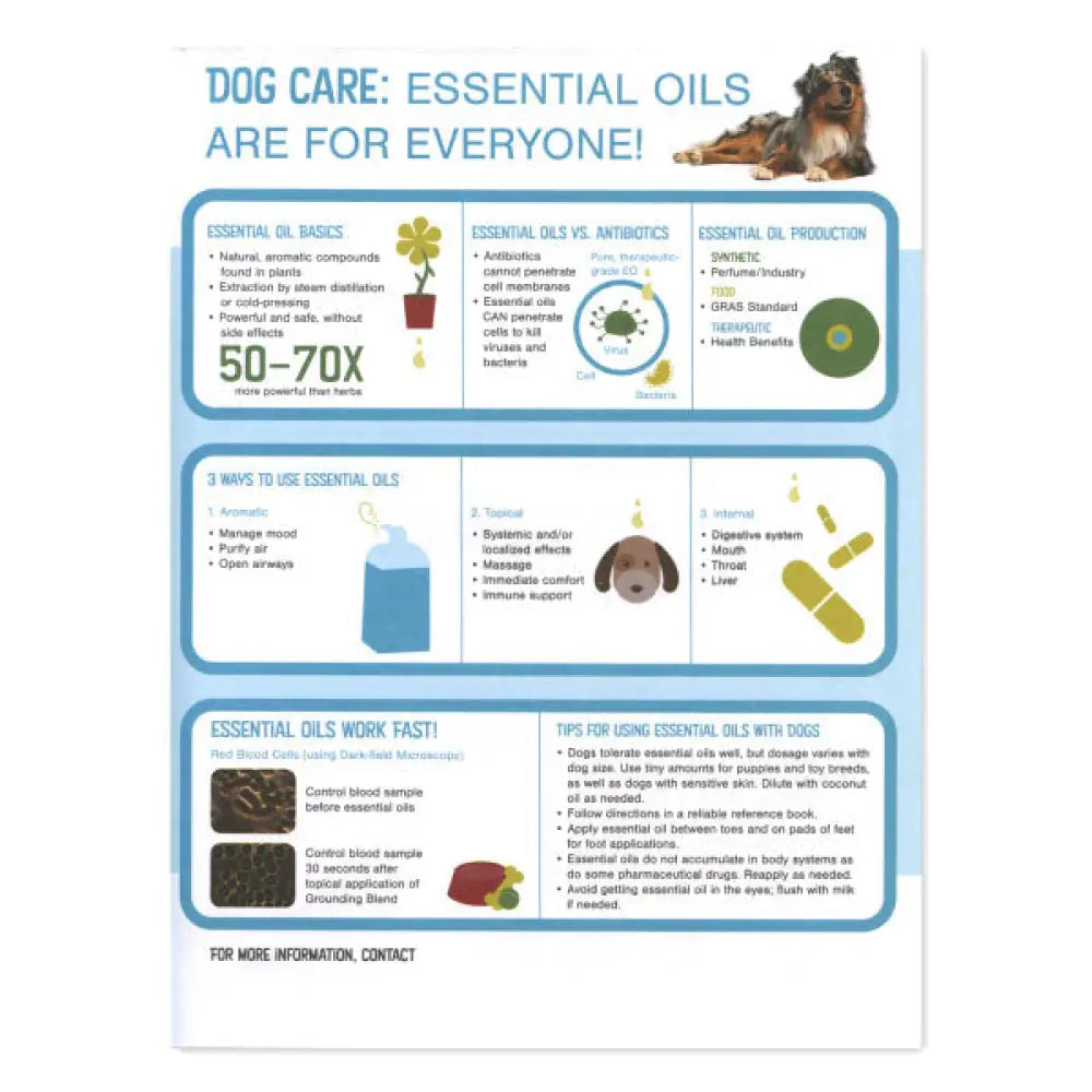 Essential Oils for Dog Care Tear Pad (50 Sheets)