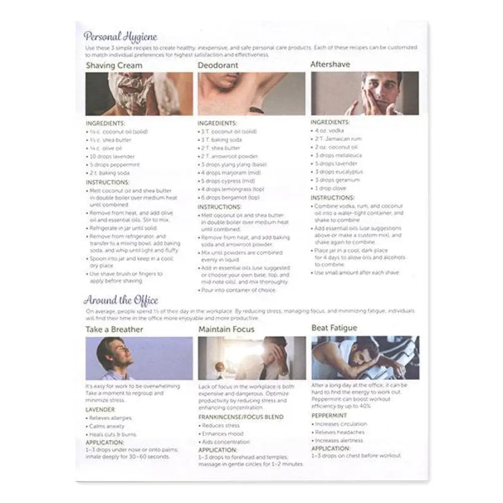 Do-It-Yourself Health: A Mans Guide To Essential Oils Tear Pad (50 Sheets)