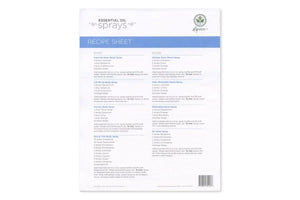 Do-It-Yourself Essential Oil Sprays Recipe Sheet Tear Pad (25 Sheets)