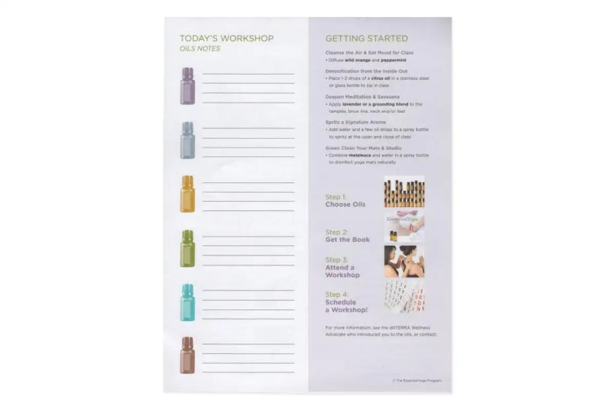 The Essentialyoga Program Tear Pad (50 Sheets)