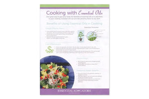 "Cooking with Essential Oils" Handout (Pack of 25)