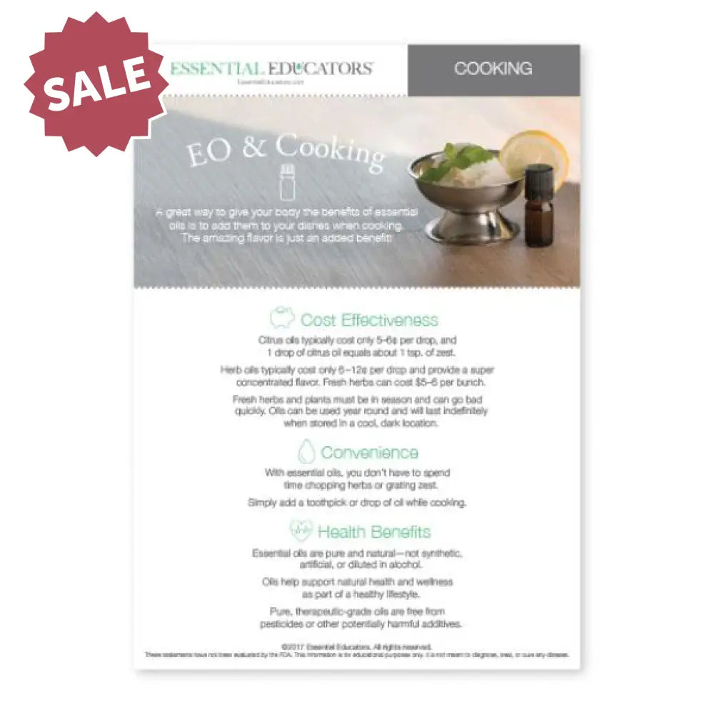 &quot;Essential Educators: EO &amp; Cooking&quot; Mini Tear Pad (50 Sheets)