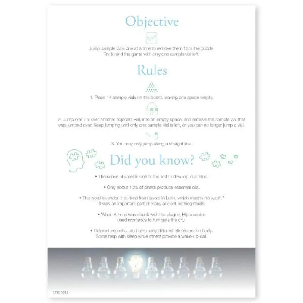 Essential Educators: Sample Vial Solitaire Mini Tear Pad Game (50 Sheets)