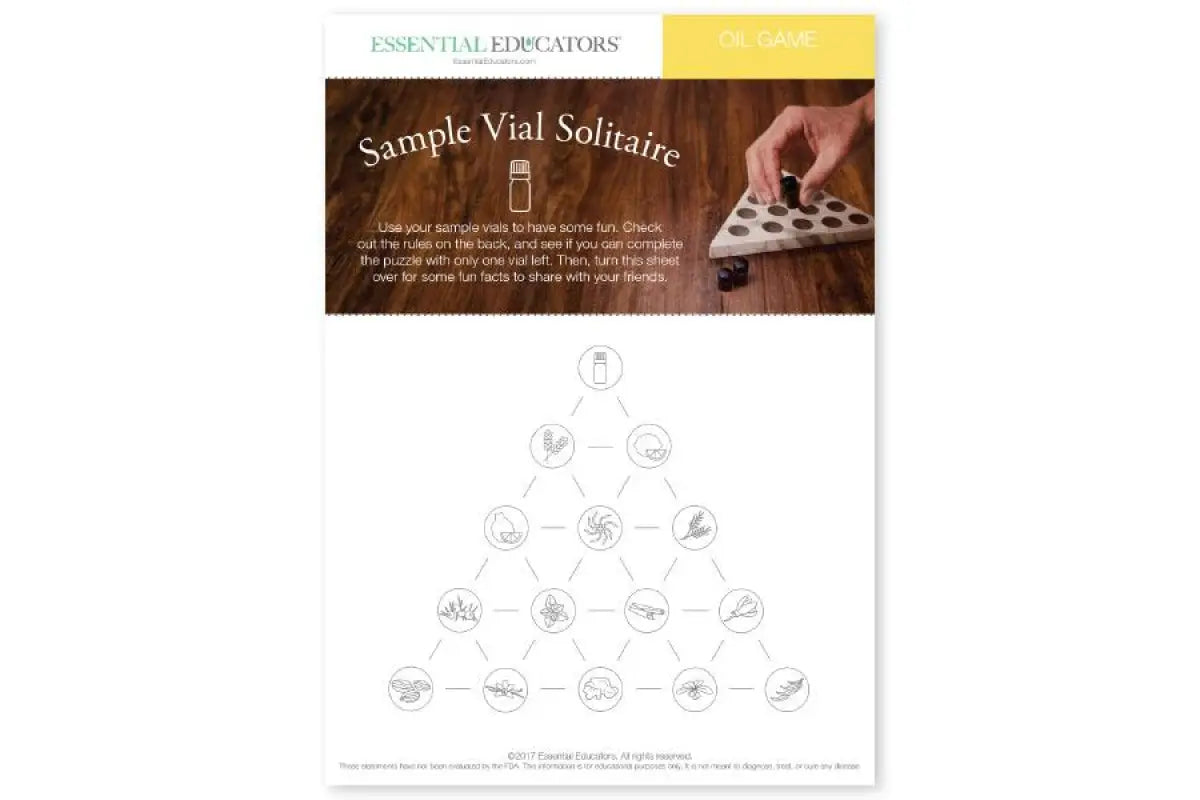 Essential Educators: Sample Vial Solitaire&quot; Mini Tear Pad Game (50 