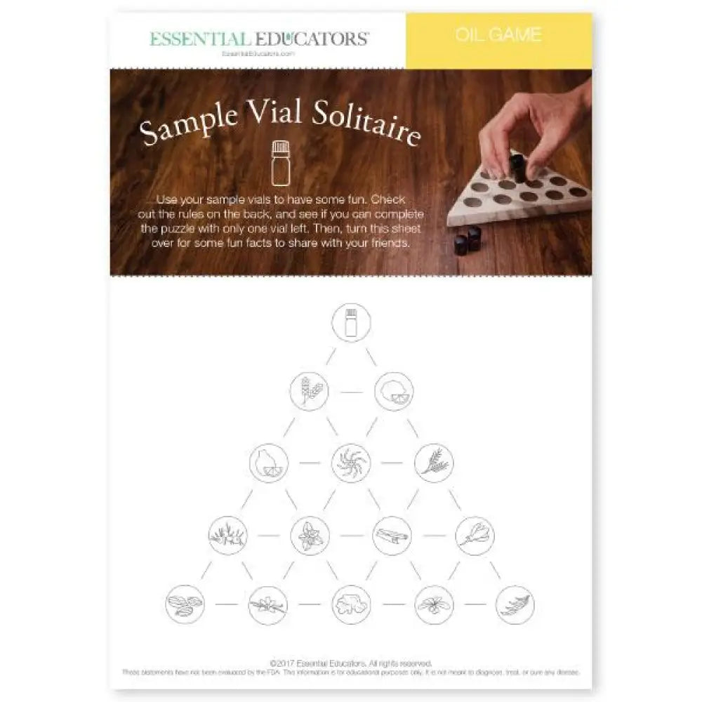 Essential Educators: Sample Vial Solitaire Mini Tear Pad Game (50 Sheets)
