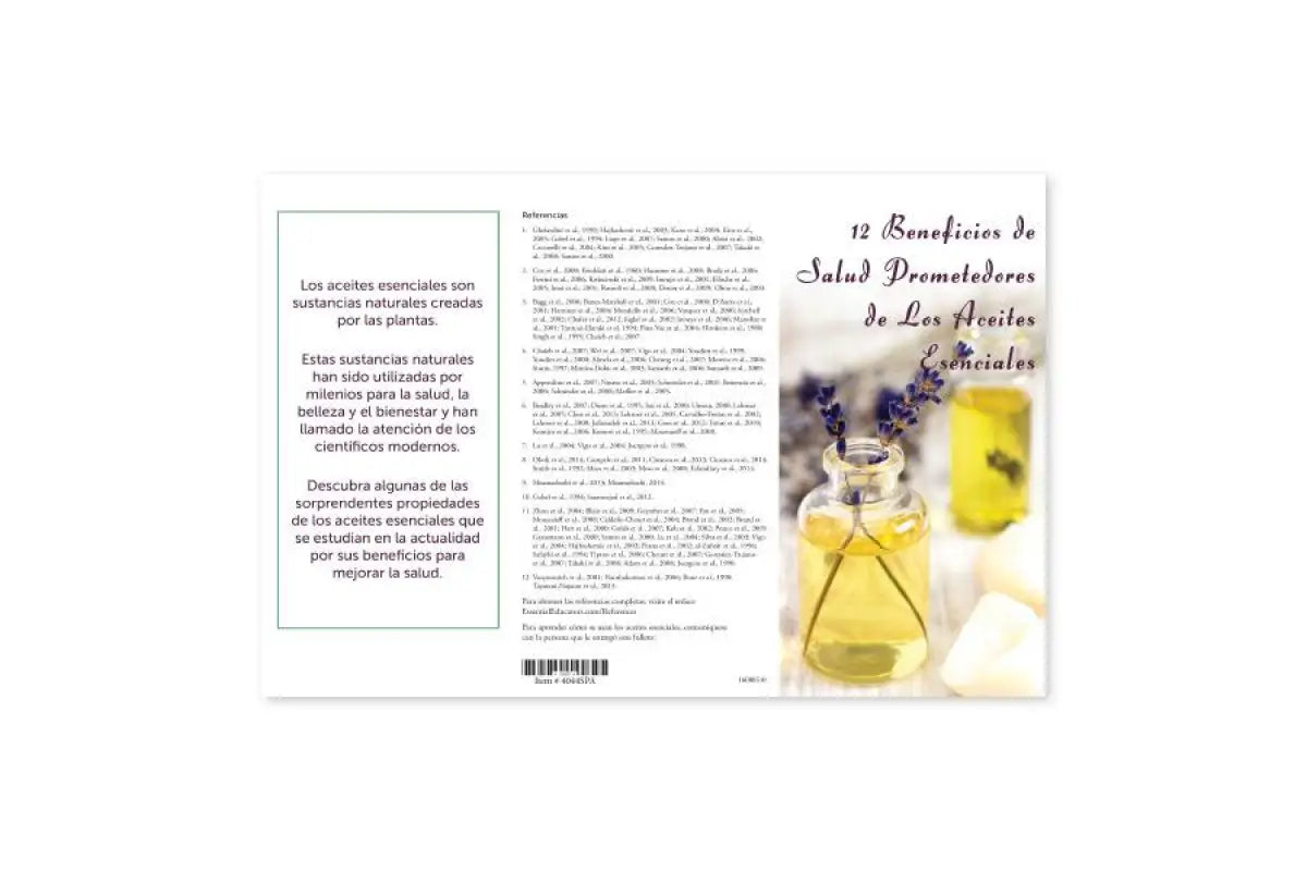 12 Promising Health Benefits Of Essential Oils Brochure (Pack 25) English