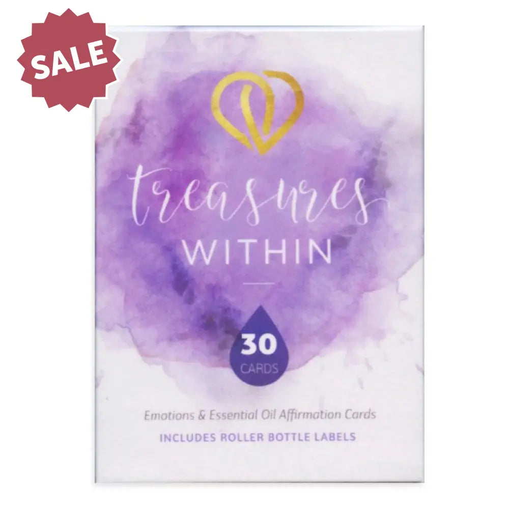 &quot;Treasures Within&quot; Emotions and Essential Oil Affirmation Cards and Bottle Labels