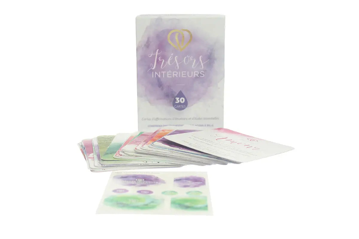 French Treasures Within Emotions And Essential Oil Affirmation Cards Bottle Labels