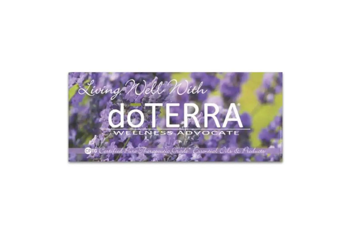 5311Living - Large &#39;Gift of the Earth: Living Well with doTERRA&#39; Horizontal Hanging Banner (5&#39;x2&#39;)