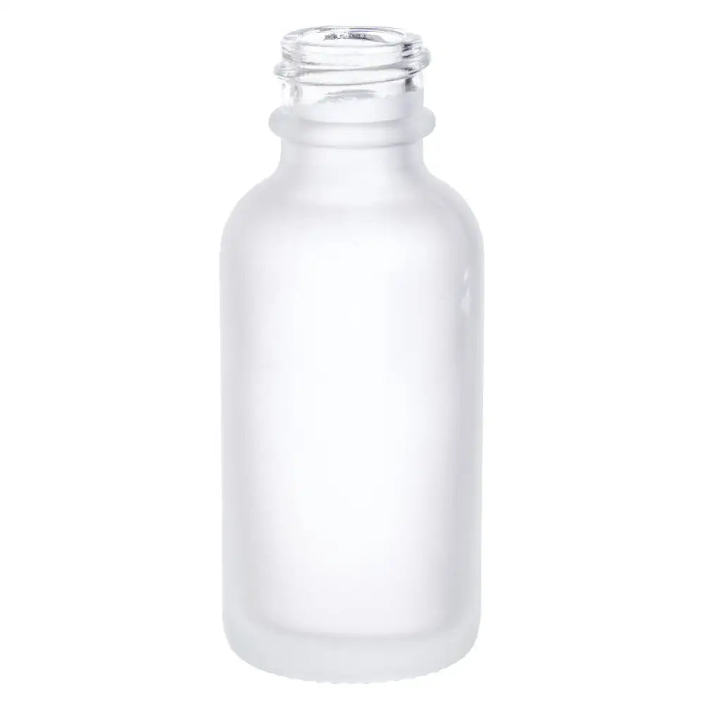 1 oz. Frosted Glass Boston Round Bottle (20-400 Neck Size)