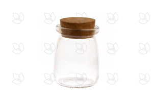 4 Oz. Clear Glass Jar With Cork Stopper