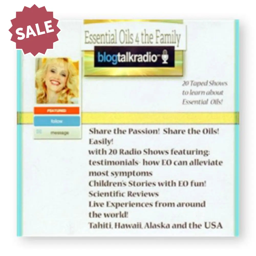 20 Radio Talk Shows About Essential Oils Cd With Kristine Emanuelson