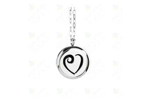 Stainless Steel Heart Locket Diffusing Necklace