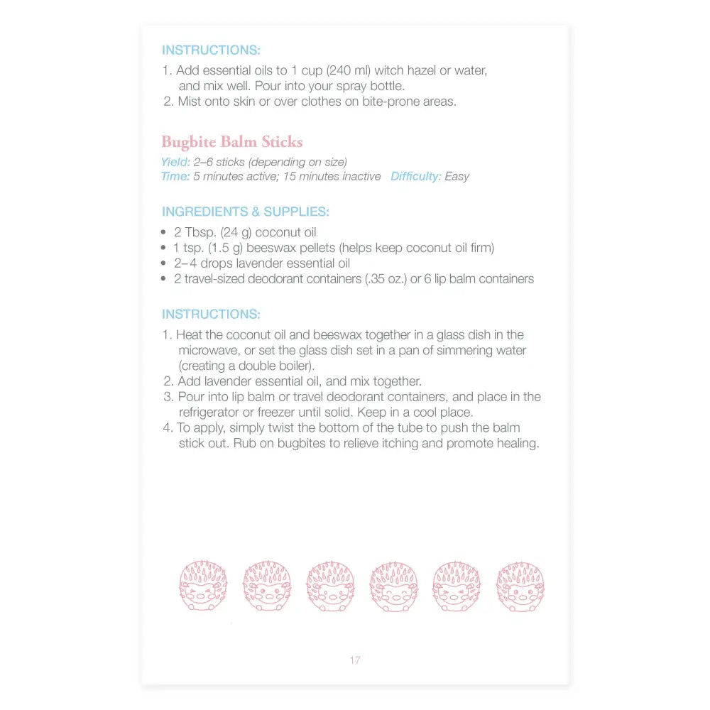 The Essential Child" Recipe Booklet with Labels - AromaTools®