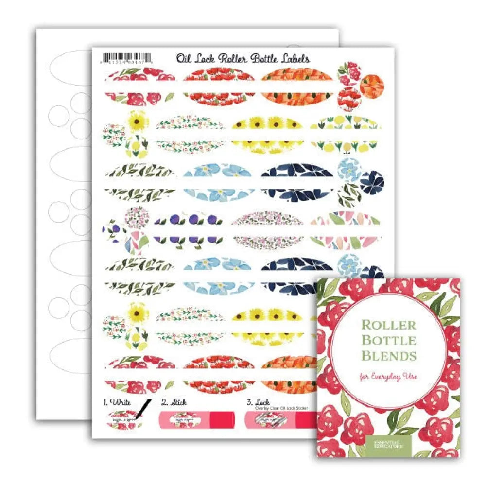 &quot;Roller Bottle Blends for Everyday Use&quot; Booklet and Label Set