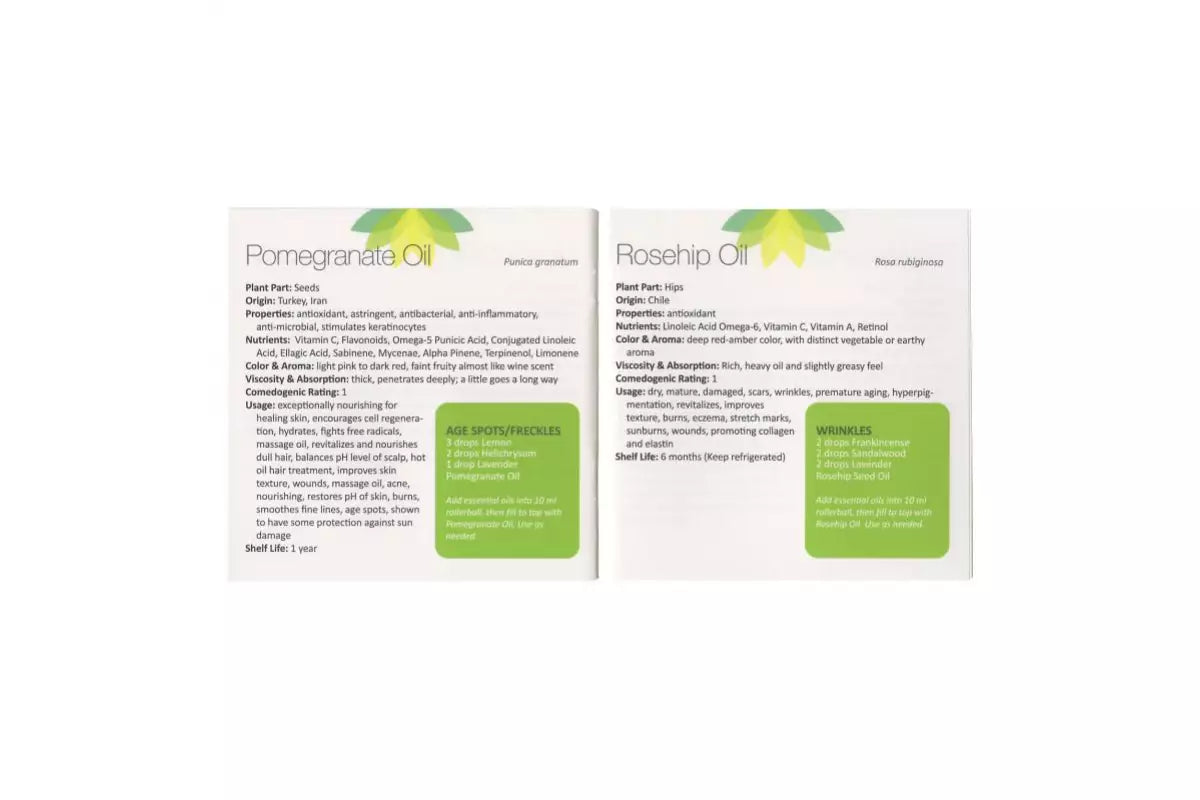 Carrier Oils Booklet (Pack Of 10)