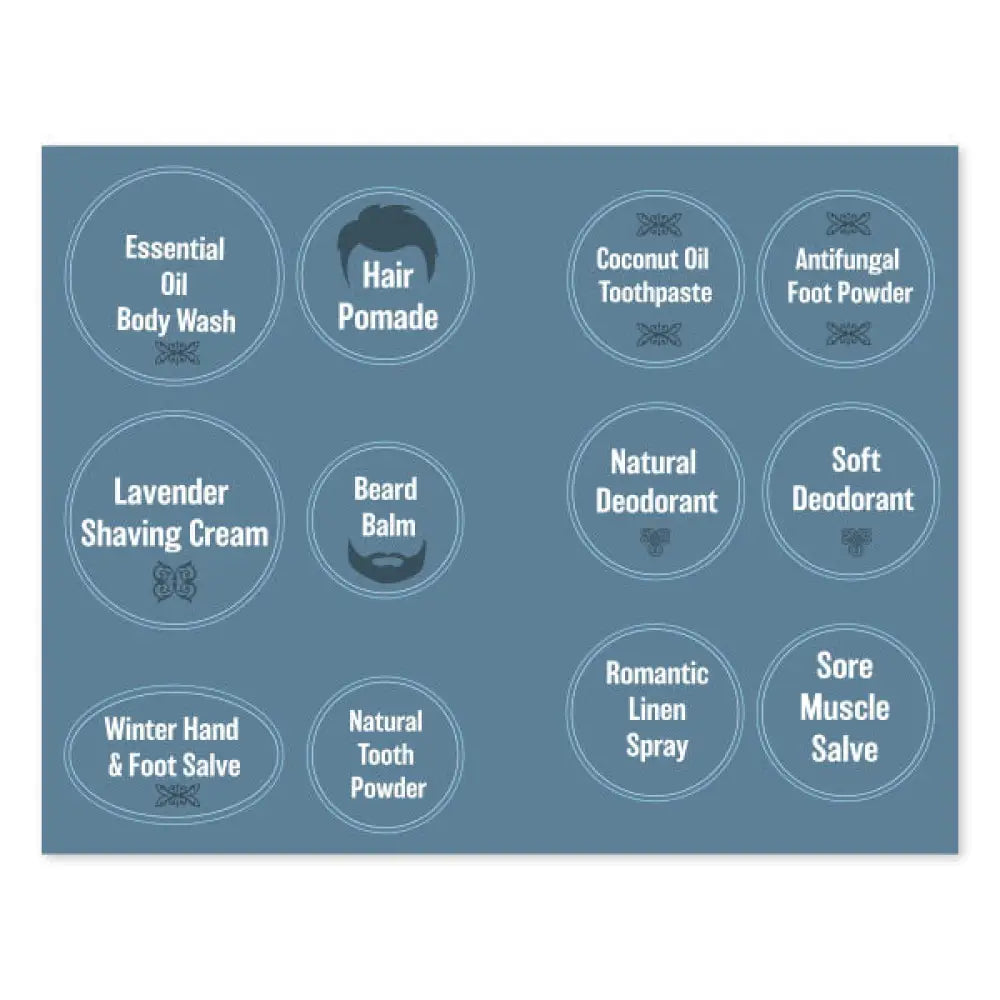 The Essential Man Recipe Booklet With Labels