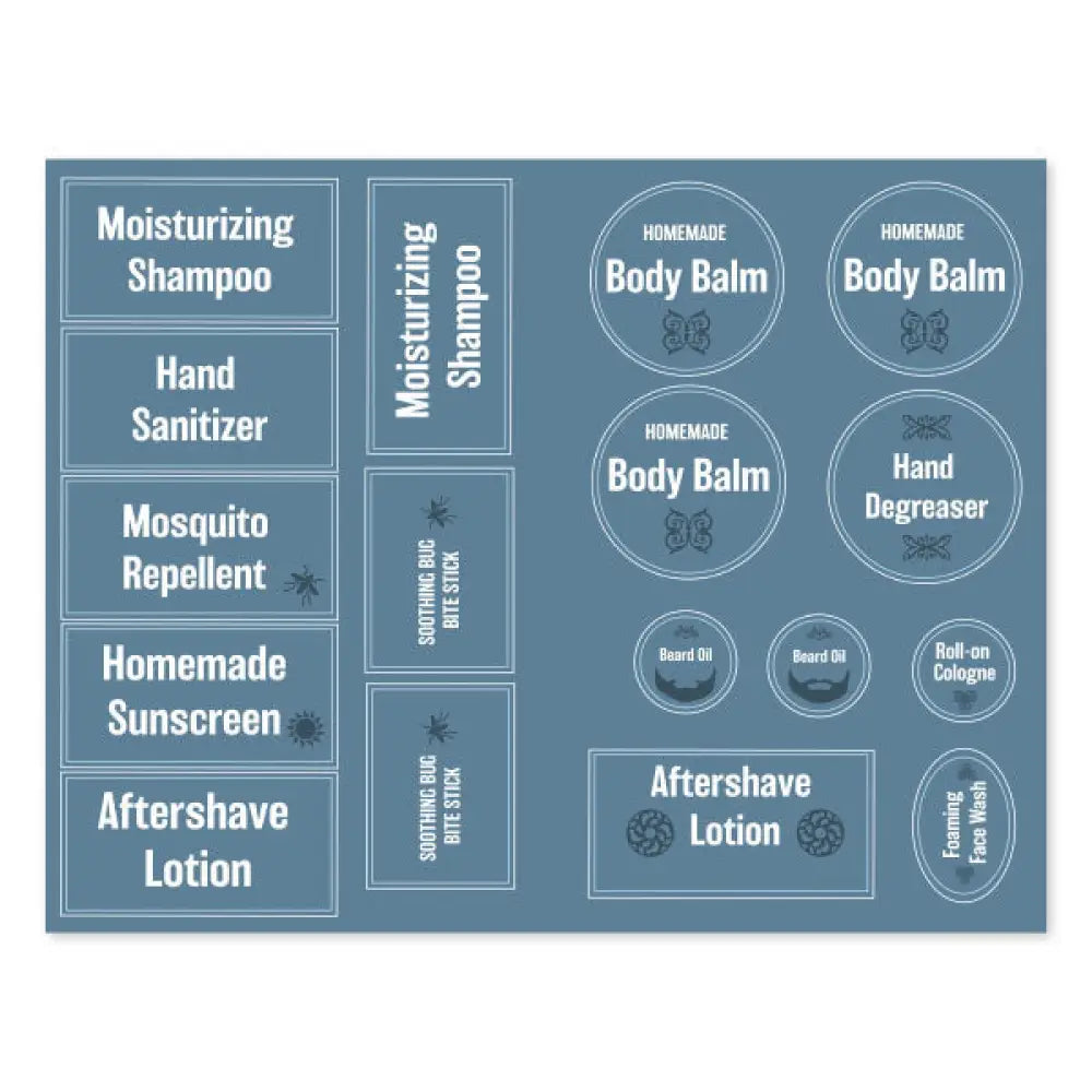 The Essential Man Recipe Booklet With Labels