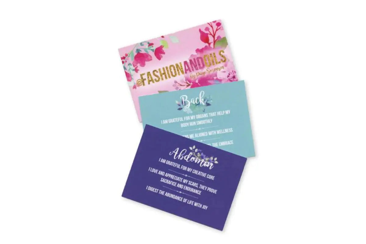 @Fashion And Oils Affirmation/Recipe Cards (Pack of 8)