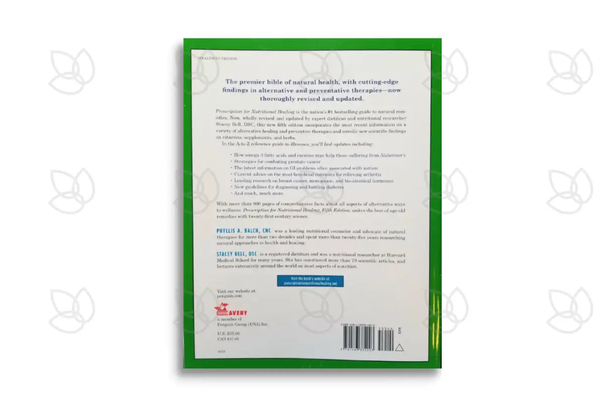 Prescription For Nutritional Healing 5Th Edition By Phyllis A. Balch Cnc