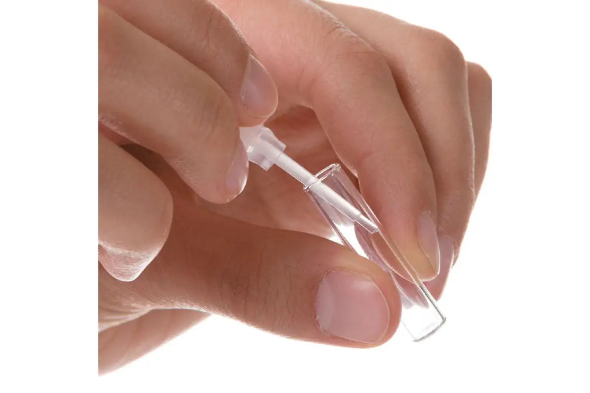 1/6 dram Clear Glass Sample Vials and Dabber Caps (Pack of 12)