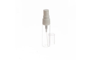 5 ml Clear Glass with White Misting Spray Tops (Pack of 6)