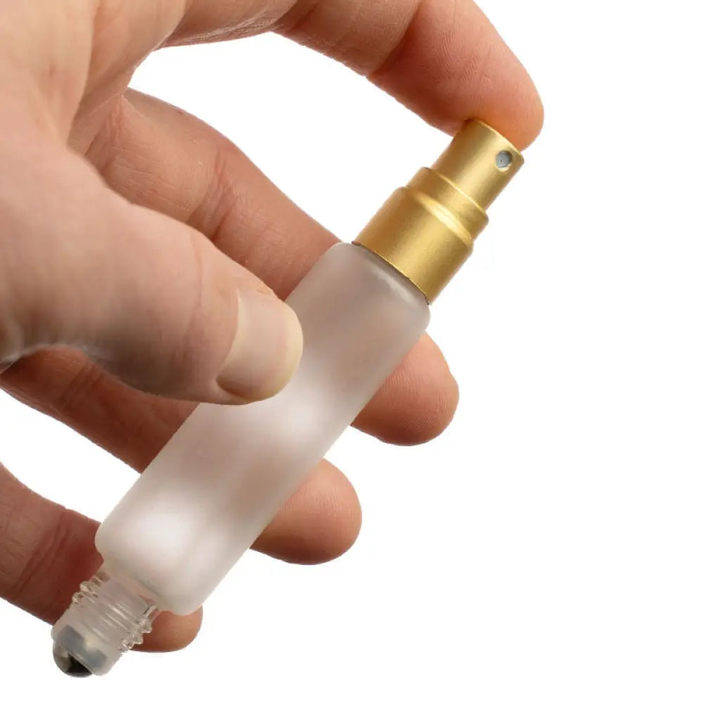 10 Ml Duo Roll-On And Spray Glass Vials (Pack Of 2)