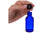 1 oz. Blue Glass Bottles with Black Caps (Pack of 6)