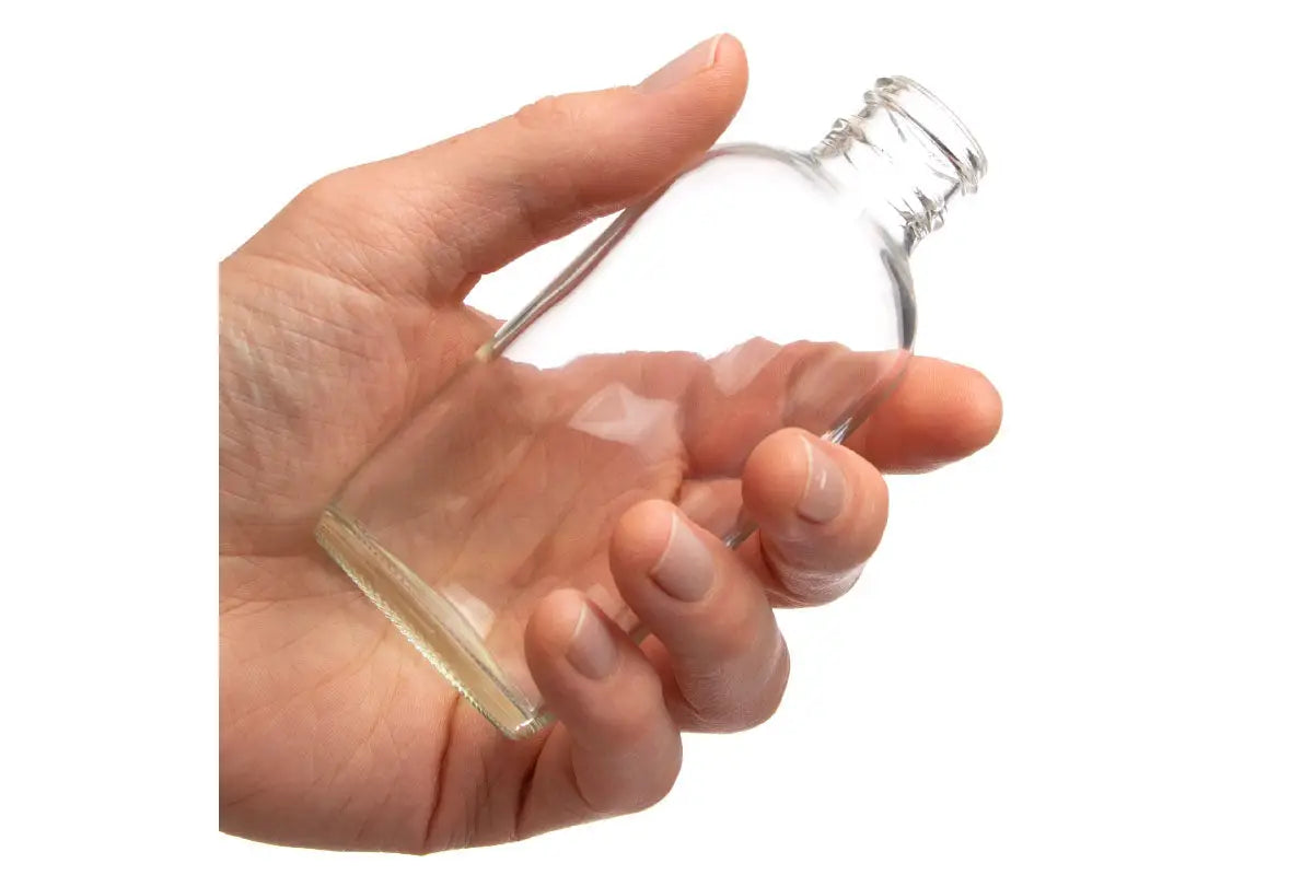 4 oz. Clear Glass Bottle (24-400 Neck Size)