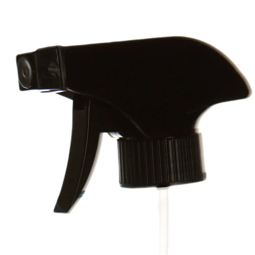 Black Trigger Sprayer for 8, 16, and 32 oz. Glass Bottles (28-400 Neck Size)